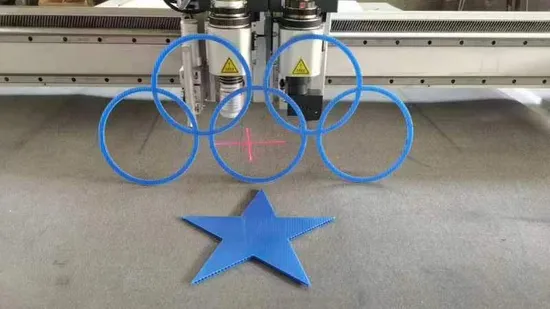 Panneau publicitaire numérique Kt, boîte en Carton en vinyle à plat, Machine de découpe de couteaux à motifs de papier