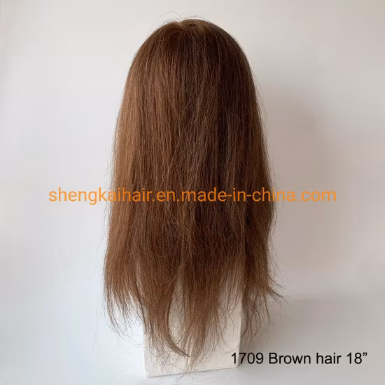 Tête de mannequin 100 % cheveux humains péruviens vierges, 40,6 cm, pour formation en école de beauté, couleur 4